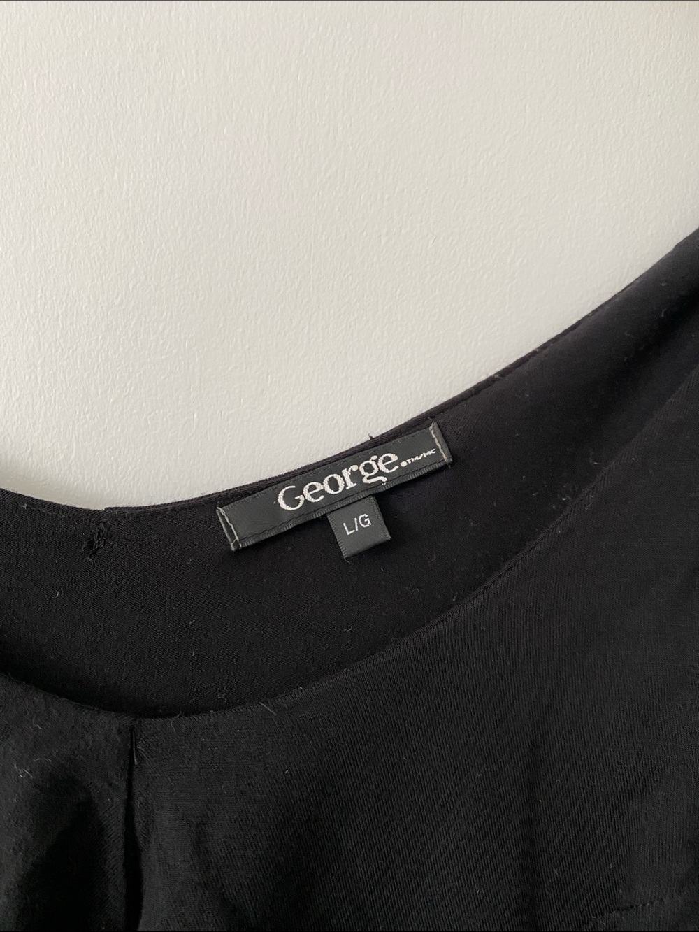 George Black Ruffle Neck Tank Top - Picture 2 of 4